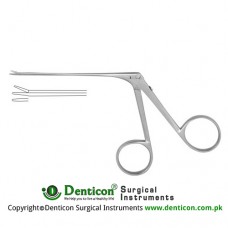 Mini-McGee Micro Alligator Forceps Smooth-Straight Stainless Steel, 8 cm - 3" Jaw Size 3.5 x 0.6 mm